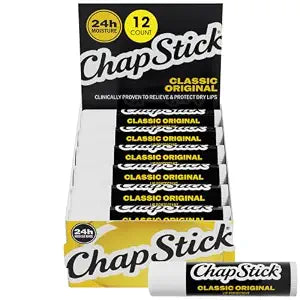 ChapStick Classic Original Lip Balm, Bulk 12-Pack