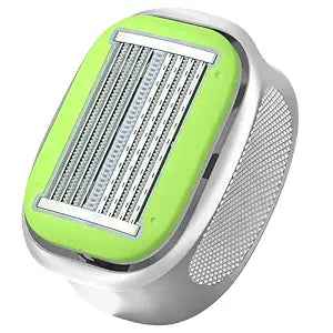 Manual Head Shaver for Bald Head Care | Portable Handheld Razor with Stainless Steel Blade | Safe, Smooth for Body Grooming at Home or While Traveling (Green)