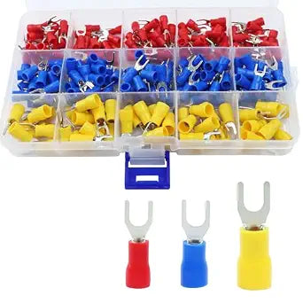 245 Pcs Crimp Connectors Wire Forks, U-Type