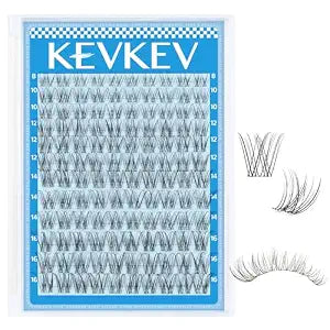 Wispy Lash Clusters Invisible Ultra-Thin Band Natural Eyelash Clusters 8-16mm Soft Cluster Eyelash Extensions Mix Length Ultra-Light Natural Look Natural Lash Clusters DIY Lash At Home(Wispy01)