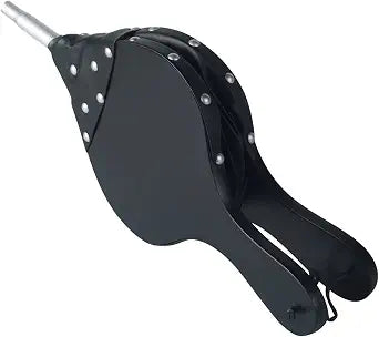 Tosnail 17" x 7.5" Wood Bellows Fireplace Bellows, Wood Air Bellows - Black