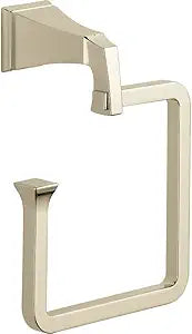 Delta Faucet 75146-PN Dryden-Towel Ring, 7.75 x 6.00 x 3.50 inches, Polished Nickel