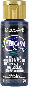DecoArt Americana Acrylic Paint, 2-Ounce, Midnight Blue