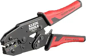 Klein Tools 3005CR Wire Crimper Tool, Ratcheting Insulated Terminal Crimper for 10 to 22 AWG Wire