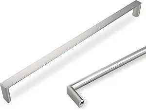 6 Pack 10 Inch(254mm) Cabinet Pulls Brushed Satin Nickel Kitchen Cabinet Handles Zinc Alloy Drawer Pulls Solid Cabinet Hardware