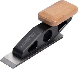 POWERTEC Chisel Plane with Flat Blade Compact Edge Trimming Tool for Woodworking, Plug Trimming, Joinery Cleanup Includes Wrench (72162)