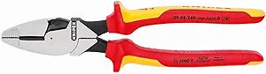 KNIPEX Tools 09 08 240 US High Leverage Lineman's, New England Head, 1000V Insulated