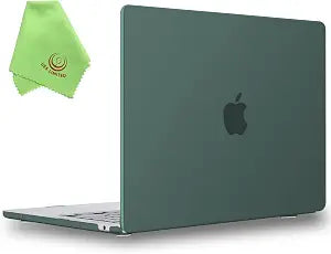 UESWILL Case for 2022-2026 MacBook Air 13 inch M5 M4 M3 M2, Midnight Green