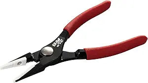 IPS PLIERS SH-165S Soft Touch Slim Combination Pliers with Internal Spring and Non-Marring Resin Jaws, 6.8-Inch (174mm) Made in Japan, Tsubame-Sanjo