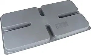 Mini Split Pad 34.7" x 18.1" x 2" Condenser Pad - Universal Anti-Vibration Base for Outdoor AC Units | All-Weather PP Material | 800lb Capacity | Noise Reducing & Non-Slip Design