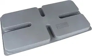 Mini Split Pad 34.7" x 18.1" x 2" Condenser Pad - Universal Anti-Vibration Base for Outdoor AC Units | All-Weather PP Material | 800lb Capacity | Noise Reducing & Non-Slip Design