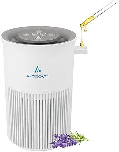 Pure Air PA1 Wozoyo Air Purifier For Bedroom Home, Office, Desktop, AHAM VERIFIDE, Covers Up To 300 ft, 3-in-1 HEPA Filter Cleaner With Aroma Pad, Filters Smoke, Pet Dander, Odor, Dust