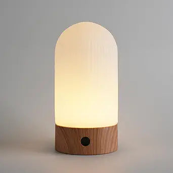 WEILAILUX Rechargeable Waterproof Shower Lamp, 2700K Warm LED (Wood Grain)