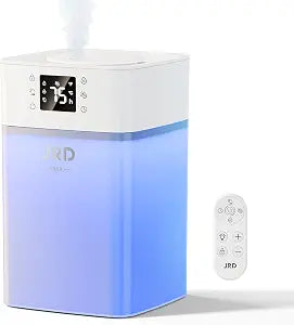 JRD Humidifiers 4L for Bedroom, Cool Mist Humidifier for Large Room, 40H Runtime, Night Light, 360 Nozzlefor Home, Office, Baby Nursery, Plants