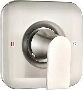 Trim Kit Compatible with Moen Shower Faucet (Valve& Catridge Not Inclued), Volume and Temperature Control Level Handle, Brushed Nickel