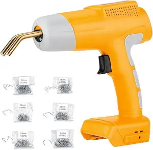 Choerinton Cordless Plastic Welder Gun Compatible with Dewalt 20V Max Battery with 600PCs Hot Staples Plastic Welding Kit for Car Bumper, Dashboard & Repair(No Battery)