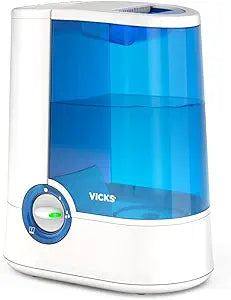 Vicks Warm Mist Humidifier with Wide Tank Opening for Easy Maintenance, Compatible with VapoPads and VapoSteam, for Medium-Large Rooms, V750