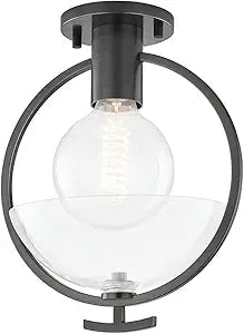 Mitzi H387601-OB Ringo - 1 Light Semi Flush 13 inches Tall and 9 inches Wide - Old Bronze