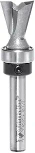 Amana Tool - 45850 Carbide Tipped Dovetail 14 Deg x 1/2 Dia x 1/2 x 1/4" Shank with Up
