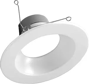 NICOR Lighting DLR566091203KWH DLR56(v6) 5/6-inch White 900 Lumen 3000K Recessed LED Downlight
