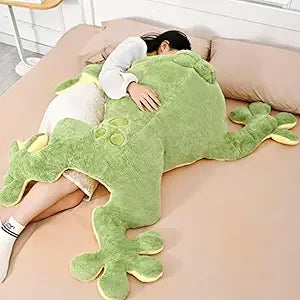 Large Frog Stuffed Animal Green Frog Plush Toy Frog Plushies Hugging Pillow Gift for Boys Girls (47.2in)