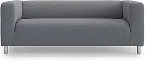 TLYESD Klippan Cover Replacement for IKEA Klippan Loveseat Cover, Klippan Couch Cover,Klippan Sofa Cover Only!(Dark Grey)