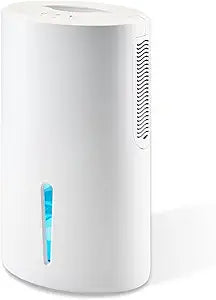 Small Dehumidifier for Bedroom up to 1000 Sq.Ft with Drain Hose, 68 OZ, Auto Shut-Off, Mini Dehumidifier with 7 Color ambient Lights for Bathroom, Basement, Closet, Garage, RV