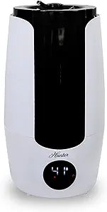 HHU400 Hunter Aspire Series Ultrasonic Humidifier (8.3L) - Vibration Technology Humidifier with Long Lasting Mist for Large Spaces - Extension Wand & 360 Degree Nozzle for Even Distribution - White