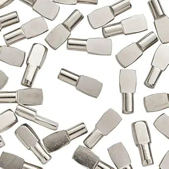 WidgetCo 5mm Nickel Shelf Pins, Shelf Supports, Architectural Finish (Qty 250)