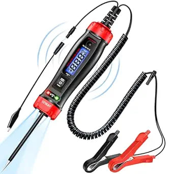 AWBLIN Power Circuit Probe Tester, 5-60V DC Digital Automotive Test Light with Voltmeter, Auto Voltage Current Relay Resistance Short Detection, Trailer Fuse Tester, Car Electrical Diagnostic Tool