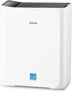 AEOCKY 2300 ft┬▓ Air Purifiers with 240 CADR in Turbo Mode, Proprietary YearChange Filter, with Multi-Effect Filter, Washable Pre-Filter, Scent Capsule, Air Quality Monitor, for Home Large Room Pets