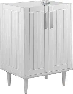 Modway Augusta 24" Bathroom Vanity Cabinet in White - Sink Basin Not Included
