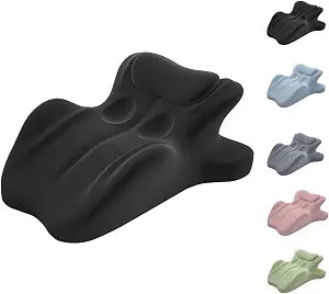 Ergonomic Memory Foam Wedge Pillow, 27 Prone Pillow for Back Neck Waist Leg Support, Multi-Functional Couples Pillow (Black)