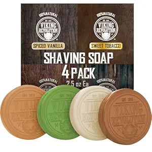 Viking Revolution Shaving Soap Variety Set 2-2.5 oz (4 Pack)