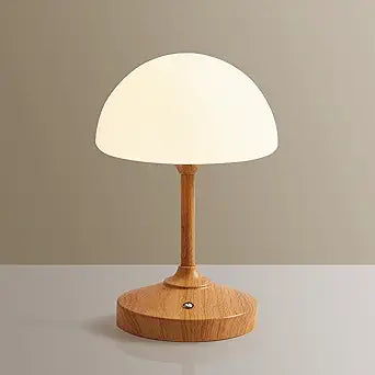 Dawnwake Mushroom Lamp Cordless Lamp Table Lamp,Outdoor Waterproof Shower Lamps,5000mAh Rechargeble Battery Operated Dimmable Touch Desk Lamps,LED Night Light for Bathroom Patio Camping Restaurant