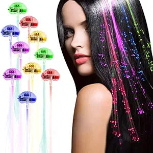 LED Light Up Hair Clips - 30 Pack Glow in the Dark Party Supplies Bar Dancing Hairpin Hair Accessories Women Girls Braid Extension Clips for Festival Halloween Christmas Birthday