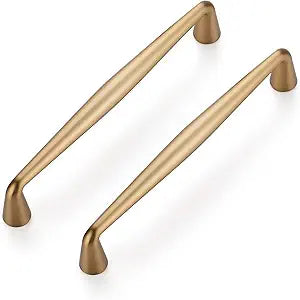 Ravinte 10 Pack 5 Inch Champagne Bronze Kitchen Cabinet Handles Solid Zinc Alloy Cabinet Pulls Cupboard Hardware Drawer Handles