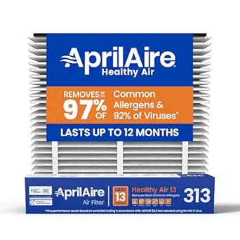 AprilAire 313 Replacement Filter for AprilAire Whole House Air Purifiers - MERV 13, Healthy Home Allergy, 20x20x4 Air Filter (Pack of 1)