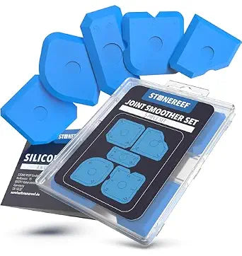 STONE REEF Silicone Caulking Tool Set 5-in-1 Sealant Finishing Tool Kit | Caulk Remover, Grout Scraper & Applicator for Bathroom, Kitchen, Window, Sink, Tile & Joint | Professional Silicone Tools