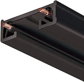 Juno Lighting R4BL LED Surface Trac Section Trac-Lites, 44-Inch, Black
