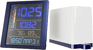 ECOWITT WN1700 Rain Gauge Kit, Includes WN20 Wireless Rain Gauge Sensor and Indoor Display Console, for Gardening, Home Use, Farming, or Smart Weather Automation, 915 MHz