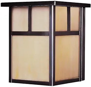 Maxim Lighting Coldwater 1-Light Outdoor Wall Light | Burnished Aluminum Finish | Traditional Outdoor Light Fixture | Ideal for Porches, Patios & Garages | Dimmable Wet Rated | 4050HOBU