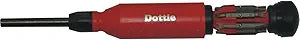 L.H. Dottie D151TP Tamper Proof 15 in 1 Screwdriver, Red Cap/Black Body