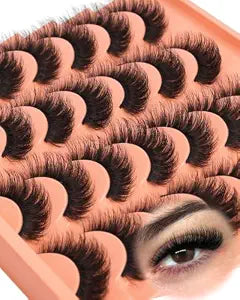 Short Lashes Strips Full Eyelashes Natural Wispy False Eyelashes Fluffy