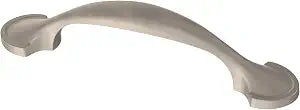 Franklin Brass (10-Pack) Satin Nickel Cabinet Handles, 3 Inch Hole Center, Casual Pulls for Drawers, Kitchen Cabinet Door, Dressers | Half Round Spoon Foot