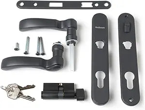 Andersen Storm Door Hardware Set - Traditional Style - Matte Black - 90631