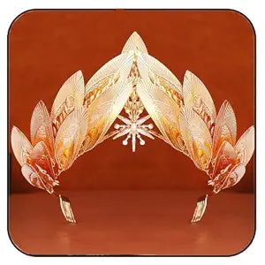 GORTIN Gold Leaf Crown Greek Goddess Headpiece Leaves Bride Wedding Tiara Headband Hair Accessories for Women