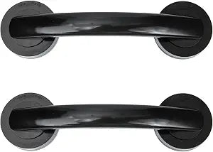 ORFOFE Adhesive Grab Bar Suction Cup Shower Handle No Drill Bathroom Safety Support for Bath Door Wall Window Kitchen 9.05 X 2.36 X 3.14 in 2 Pack