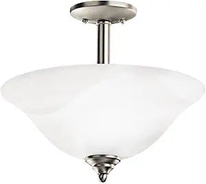 Kichler 3694NIW Armida Pendant/Semi-Flush 2-Light, Brushed Nickel