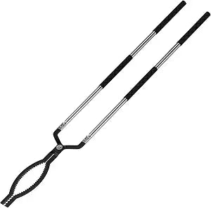 RAOMEIDE 40 Inches Expandable Fire Tongs for Fire Pit Outside